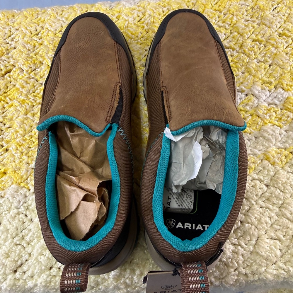 Ariat Skyline Slip-On Womens 7.5 Taupe Leather Hiking Walking Shoes 10020042 NEW - Picture 12 of 16